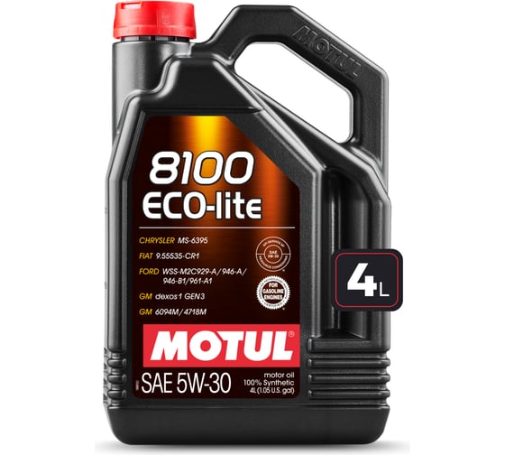 Синтетическое масло 8100 ECO-lite 5W30 4л MOTUL 108213 1