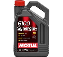 Моторное масло 6100 Synergie+SAE 10W40 4 л MOTUL 101491