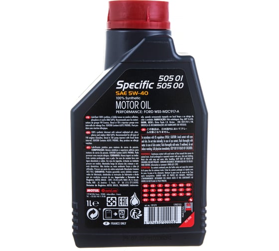 Синтетическое масло Specific 505.01 5W40 1л MOTUL 101573