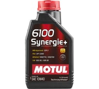 Моторное масло 6100 Synergie+SAE 10W40 1 л MOTUL 102781