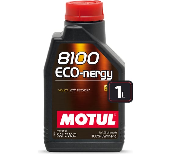 Синтетическое масло 8100 ECO-nergy 0W30 1л MOTUL 102793 1