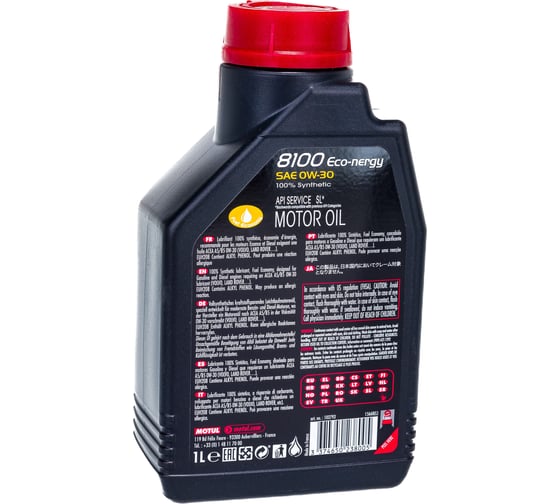 Синтетическое масло 8100 ECO-nergy 0W30 1л MOTUL 102793