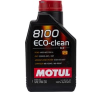 Синтетическое масло 8100 ECO-clean 0W30 1л MOTUL 102888