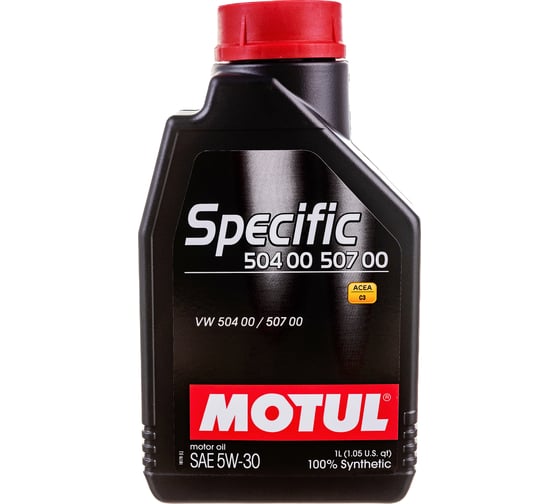 Синтетическое масло Specific VW 504 00 507 00 5W30 1л MOTUL 106374