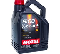 Синтетическое масло 8100 X-clean+ SAE 5W30 5л MOTUL 106377