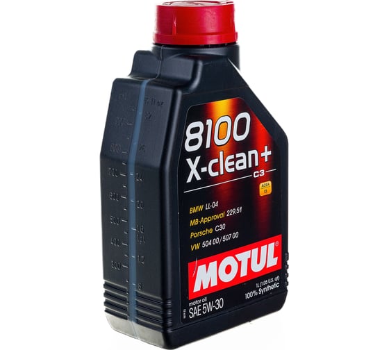 Синтетическое масло 8100 X-clean+ SAE 5W30 1л MOTUL 106376