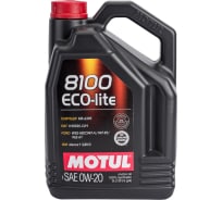 Синтетическое масло 8100 ECO-lite 0W20 5 л  MOTUL 108536