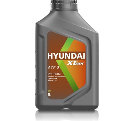Трансмиссионное масло для АКПП синтетическое ATF 3, 1 л HYUNDAI XTeer 1011011
