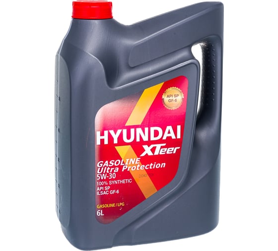 Моторное масло синтетическое Gasoline Ultra Protection 5W30, 6 л HYUNDAI XTeer 1061011