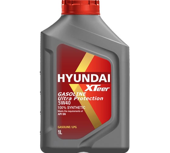 Моторное масло синтетическое Gasoline Ultra Protection 5W40 SN, 1 л HYUNDAI XTeer 1011126