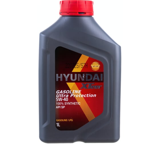 Моторное масло синтетическое Gasoline Ultra Protection 5W40 SN, 1 л HYUNDAI XTeer 1011126