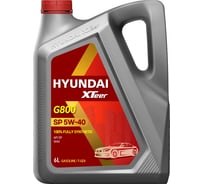 Моторное масло синтетическое Gasoline Ultra Protection 5W40 SN, 6 л HYUNDAI XTeer 1061126