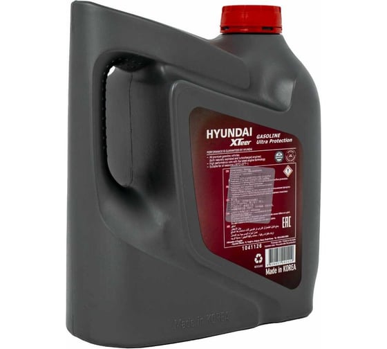 Моторное масло синтетическое Gasoline Ultra Protection 5W40 SN, 4 л HYUNDAI XTeer 1041126