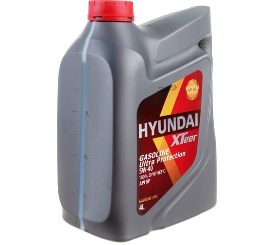 Моторное масло синтетическое Gasoline Ultra Protection 5W40 SN, 4 л HYUNDAI XTeer 1041126