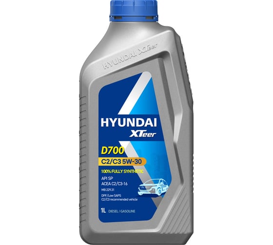 Моторное масло синтетическое HYUNDAI XTeer D700 C2/C3 5W30, 1 л, 1011224