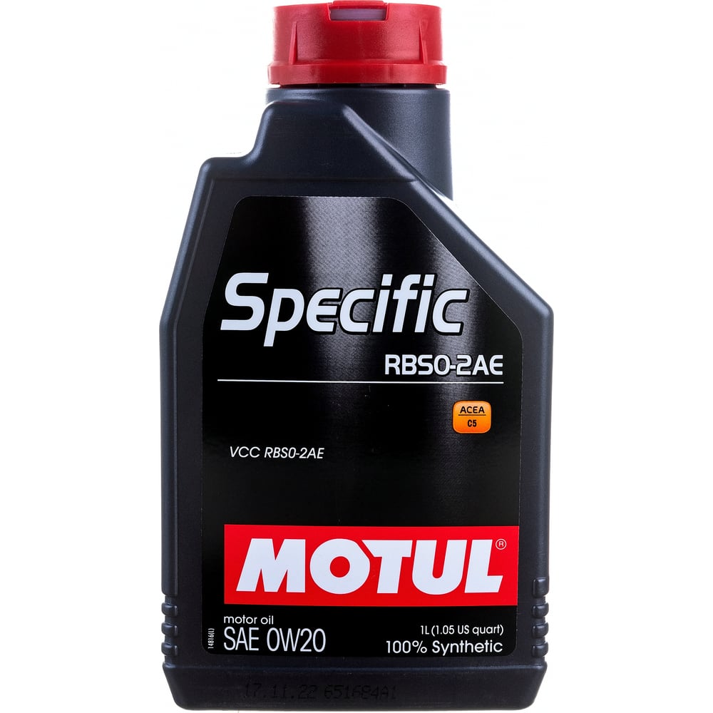 Моторное масло SPECIFIC RBS0-2AE 0W20 1 л MOTUL 106044 - выгодная цена,  отзывы, характеристики, фото - купить в Москве и РФ