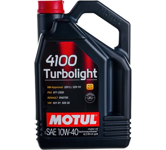 Моторное масло 4100 Turbolight 10W40 4л MOTUL 109462