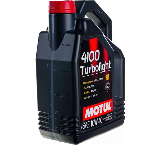 Моторное масло 4100 Turbolight 10W40 4л MOTUL 109462
