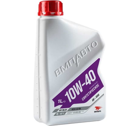 Моторное синтетическое масло ВМПАВТО Motive 10W40, A3/B4, SN/CF, 1л 9242