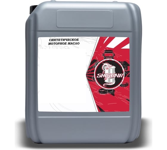 Моторное масло SHIKANA синтетическое, se sae 0w40, api sn/cf, 20 л 78601 1