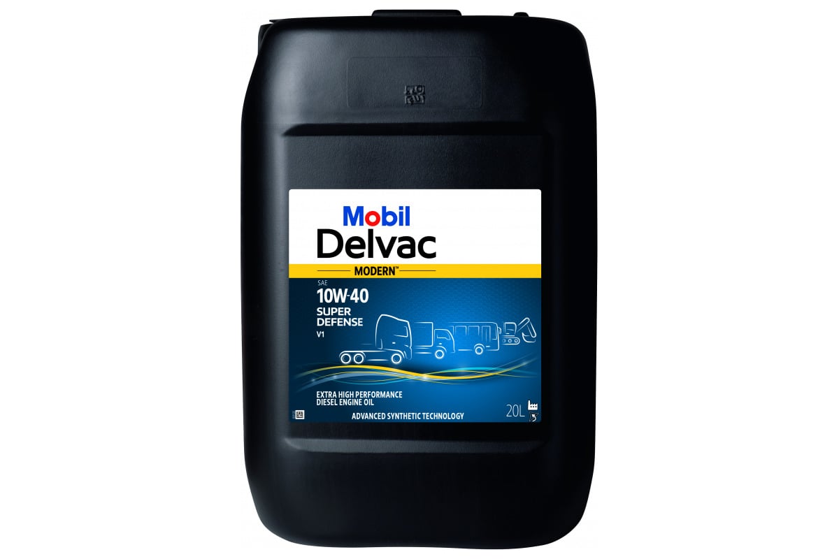 Масло MOBIL DELVAC Modern 10W-40 Super Defense V1, 20л 157342