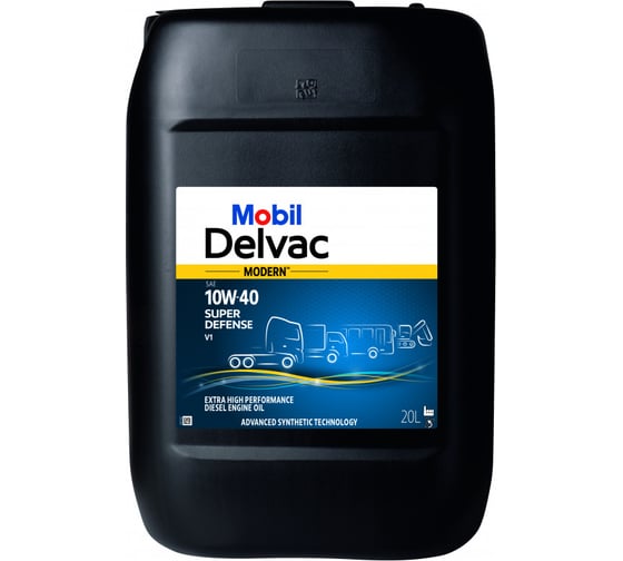 Масло MOBIL DELVAC Modern 10W-40 Super Defense V1, 20л 157342 1