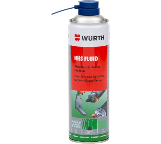 Спрей-смазка HHS FLUID 500 мл WURTH 08931064 053 6 1