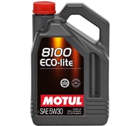 Синтетическое масло 8100 ECO-clean 5W30 5 л по цене 4-х MOTUL 109537
