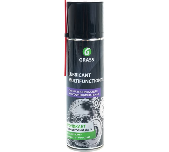 Смазка проникающая многофункциональная Lubricant Multifunctional аэрозоль, 335 мл Grass 110315
