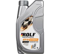 Жидкость для автоматических трансмиссий Rolf ATF III, 1 л пластик 322431