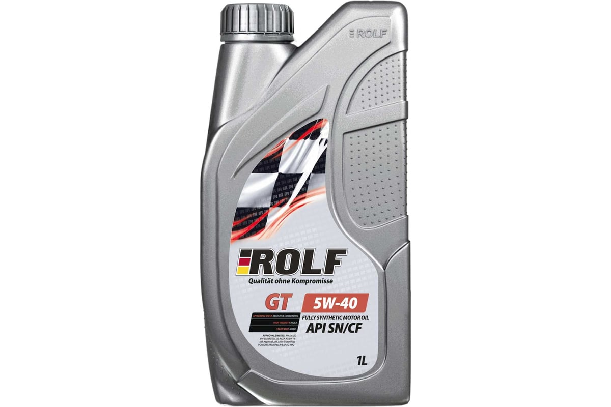 Моторное масло Rolf gt sae 5w-40, api sn/cf, 1 л 322437 - выгодная цена ...