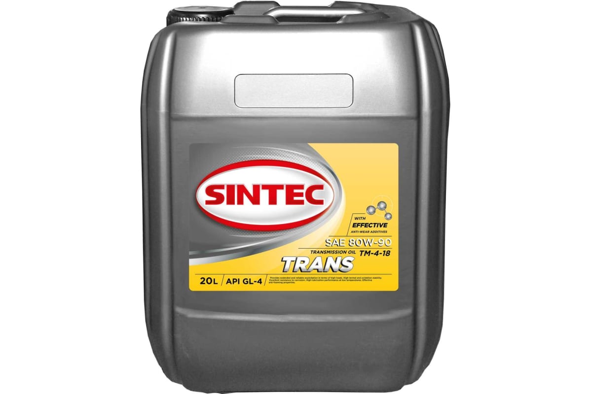 Трансмиссионное масло Sintec trans тм 4 sae 80w-90, api gl-4, 20 л .