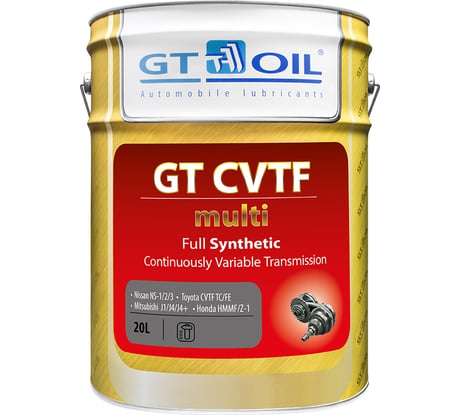 Масло CVTF Multi, 20 л GT OIL 8809059408674