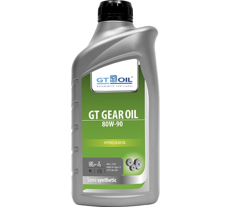 Масло Gear Oil, SAE 80W-90, API GL-4, 1 л GT OIL 8809059407813