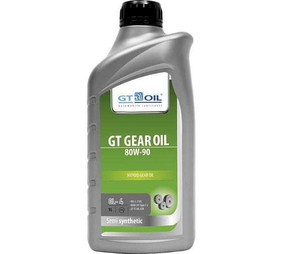 Масло Gear Oil, SAE 80W-90, API GL-4, 1 л GT OIL 8809059407813 1