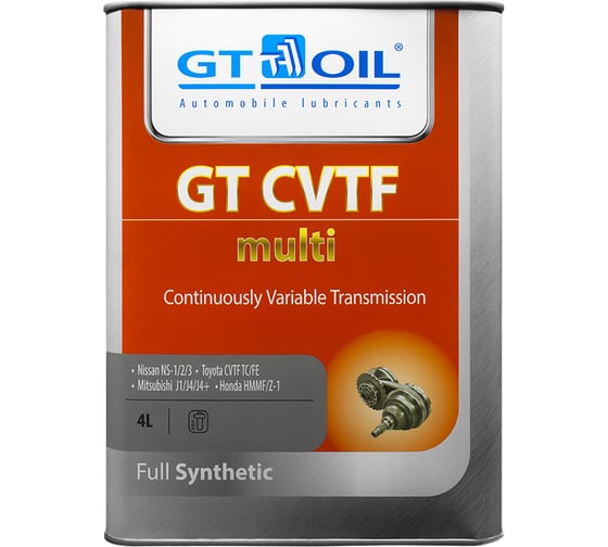 Масло CVTF Multi, 4 л GT OIL 8809059408667 1