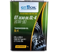 Масло Gear Oil, SAE 80W-90, API GL-4, 4 л GT OIL 8809059407769 15984362