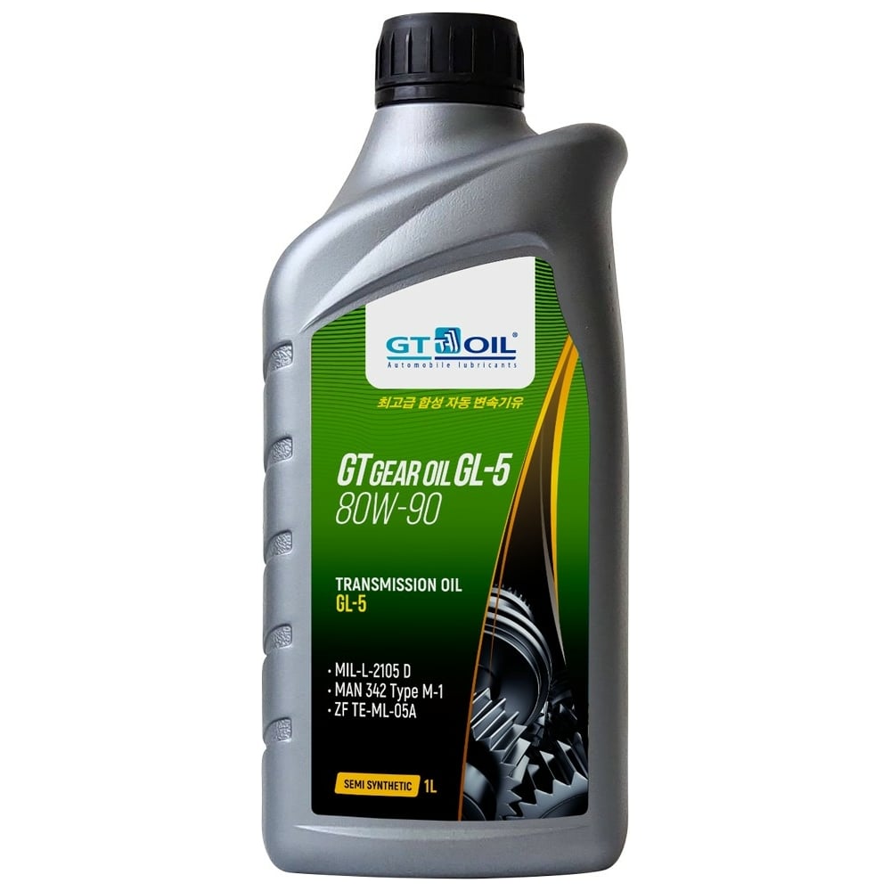 Масло Gear Oil, SAE 80W-90, API GL-5, 1 л GT OIL 8809059407844 ...