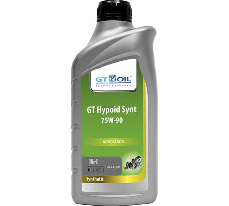 Масло Hypoid Synt, SAE 75W-90, API GL-5, 1 л GT OIL 8809059407868