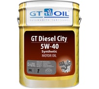 Масло Diesel City, SAE 5W-40, API CI-4/SL, 20 л GT OIL 8809059408018