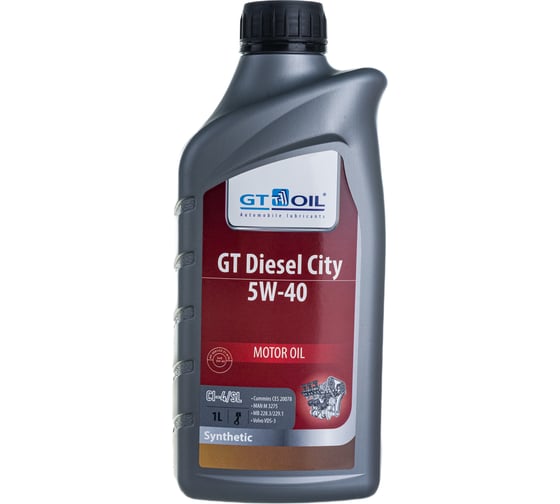 Масло Diesel City, SAE 5W-40, API CI-4/SL, 1 л GT OIL 8809059408261