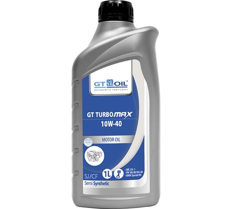 Масло Turbo Max, SAE 10W-40, API SJ/CF, 1л GT OIL 8809059408629