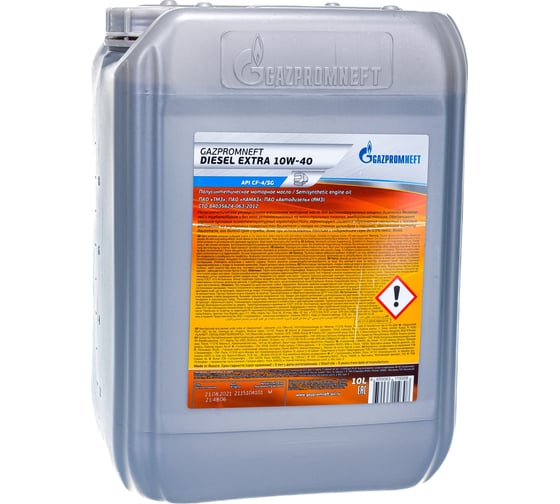 Масло Diesel Extra 10W-40 10л Gazpromneft 253142306