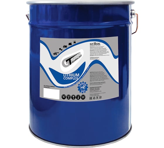 Смазка Lithium Complex Grease HT, EP2, 18 кг GT OIL 4640005941388