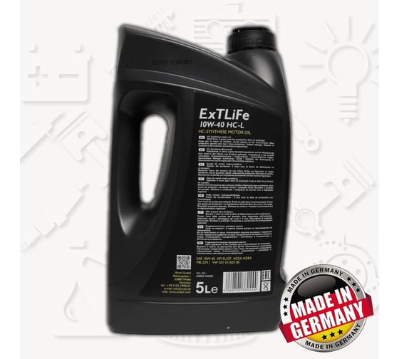 Моторное масло ARIAL ExTLiFe HC-L10W-40 (5л) AR002104040