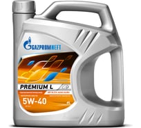 Масло GAZPROMNEFT Premium L 5W-40 4 л 2389907661