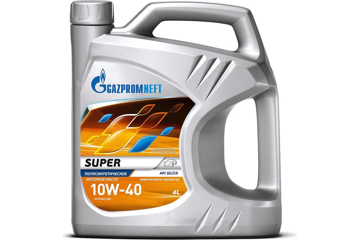 Масло Super 10W-40 4л, Gazpromneft 253142142 - выгодная цена, отзывы,  характеристики, фото - купить в Москве и РФ