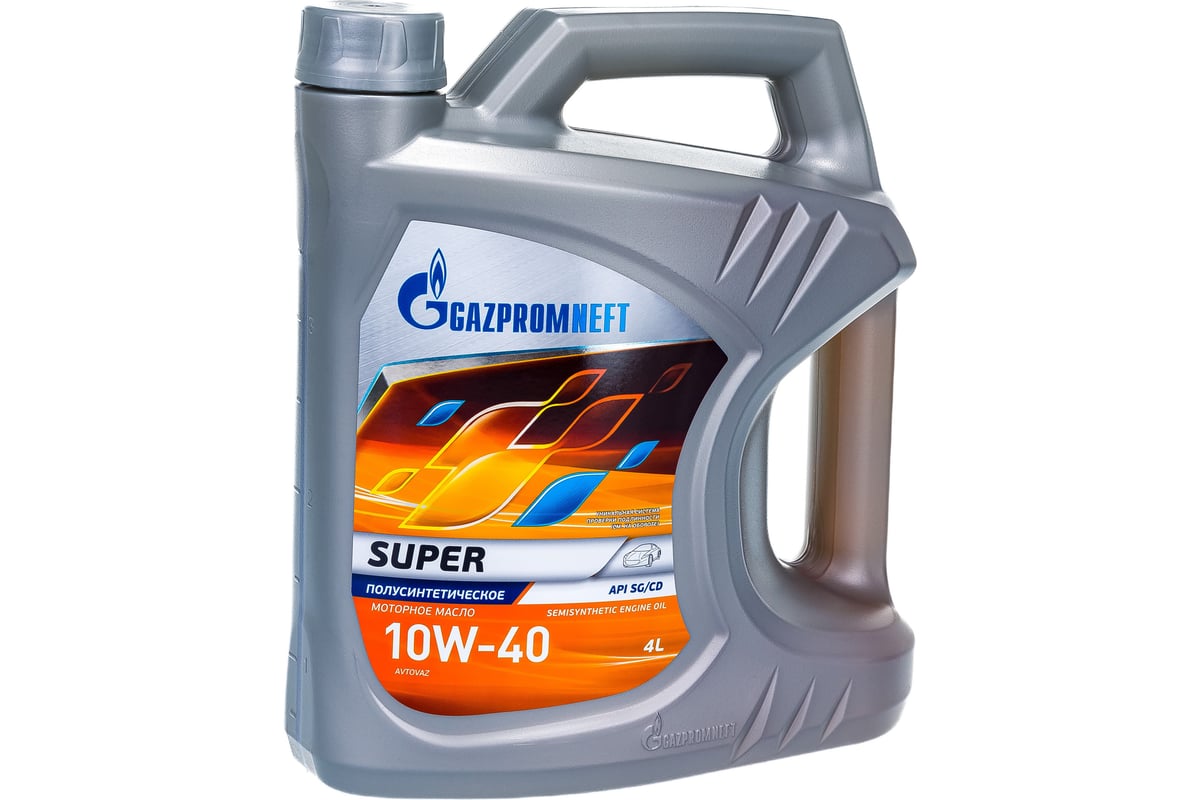 Масло Super 10W-40 4л, Gazpromneft 253142142 - выгодная цена, отзывы,  характеристики, фото - купить в Москве и РФ