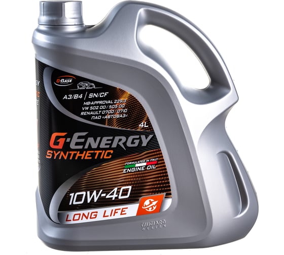 Масло Synthetic Long Life 10W-40 4л G-Energy 253142395