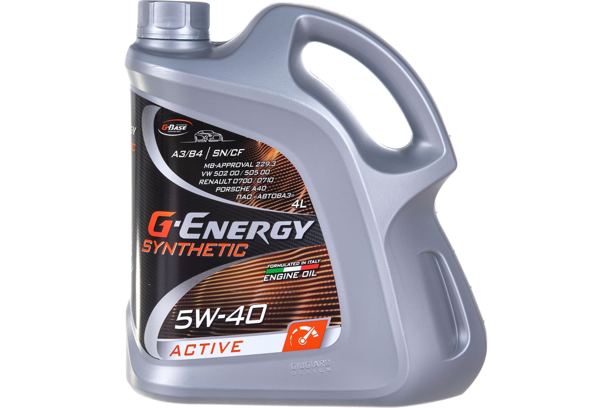 Масло G-ENERGY Synthetic Active 5W-40 4л 253142410 - выгодная цена, отзывы,  характеристики, фото - купить в Москве и РФ